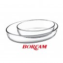 Borcam-Set Backform Glas Auflaufform Servierform oval...