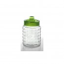 Checked Vorratsglas grün 1,7l  Glasdose Glasbehälter...